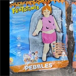 Authentic The Flintstones Pebbles toddler costume sz 2-4